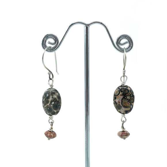 Leopard Skin Jasper Earrings by Abby Schrup