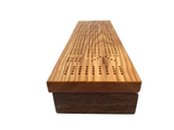 Locust and Walnut Cribbage Board by Dennis Wentworth