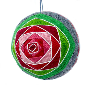 Temari Ball Ornament by Geri Eitter