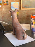 Sitting Dog with Bent Ears by Sharon Stelter