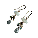 Moonstone Cloud Earrings by Lock and Key Design