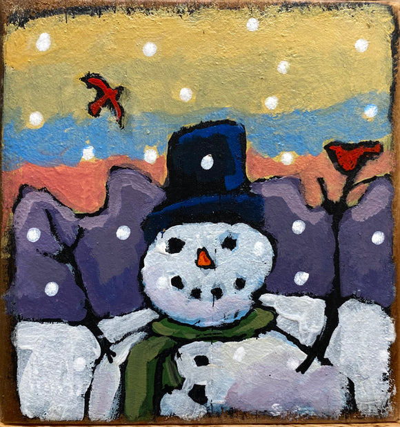 Snowman Block by David Hinds