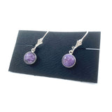 Charoite Dangle Earrings by Margie Magnuson