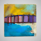 6" x 6" Mixed Media Painting by M. Robinson Artworks