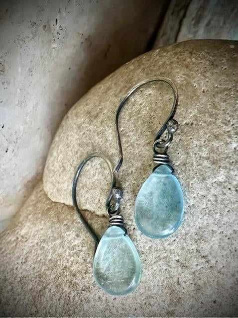 Aquamarine Earrings by Karen Gilbert