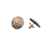 Diatom Button Earrings #1 by BMF Jewelry