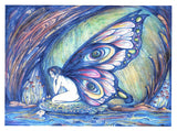 Faerie Greeting Card by Liza Paizis