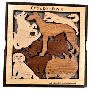 Cats and Dogs Puzzle by Creative Crafthouse