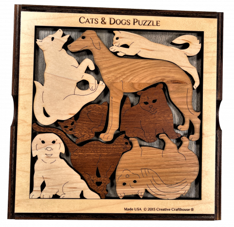 Cats and Dogs Puzzle by Creative Crafthouse