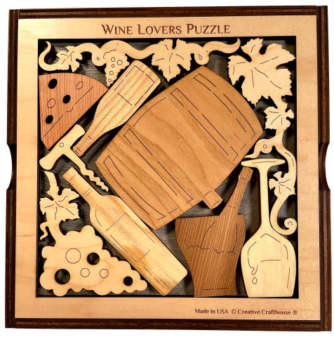 Wine Lovers Puzzle by Creative Crafthouse