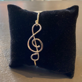 Treble Clef Clip Bracelet by Thomas Kuhner