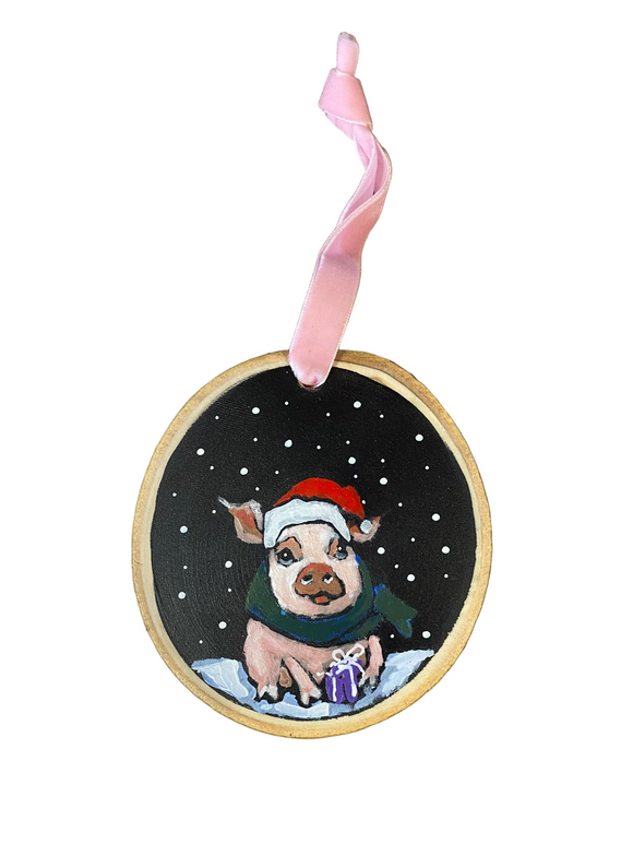 Pig Ornament by David Hinds