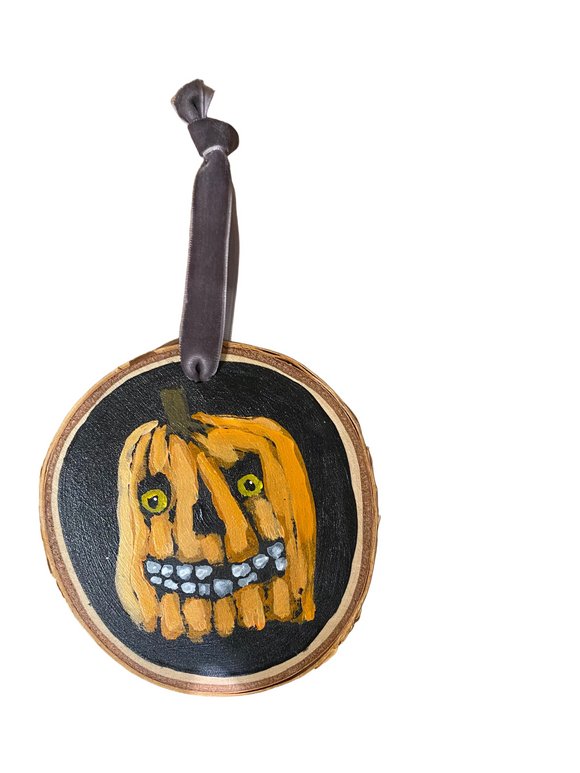 Jack-o-lantern Ornament by David Hinds