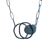 Layered Ovals Rock Necklace by Jennifer Nunnelee