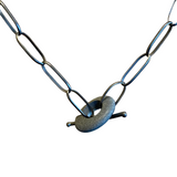 Layered Ovals Rock Necklace by Jennifer Nunnelee