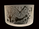 Brambleberry Forest Etched Glass Bowl by Leandra Drumm Designs