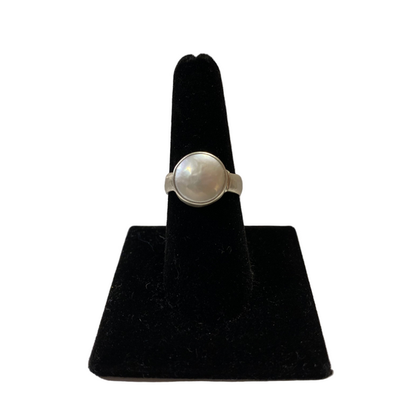 Button Pearl Ring by Kenneth Pillsworth