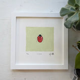 Ladybug Silkscreen Print by Allison and Jonathan Metzger