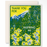 Thank You For Inspiring Me Card by Heartell Press
