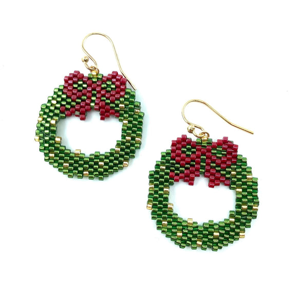 Wreath Earrings by Abby Schrup