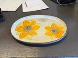 Sunflower Oval Tray by ZPots