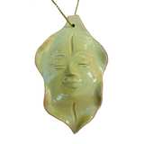 Leaf Face Ornament by Roberta Polfus
