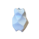 White Faceted Vase by Roberta Polfus