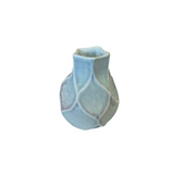 Pale Blue Faceted Vase by Roberta Polfus
