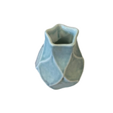 Pale Blue Faceted Vase by Roberta Polfus