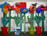 Carved Flower Stems by David Hinds