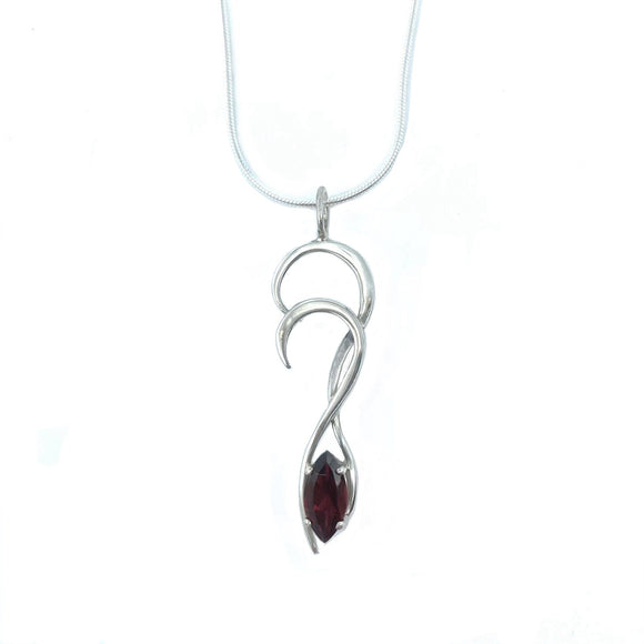 Garnet Necklace by Margie Magnuson