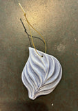 Blue Leaf Ornament by Roberta Polfus