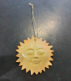 Yellow Sun-Face Ornament by Roberta Polfus