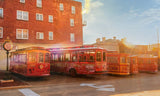 Trolley Depot Photo Print by Hallie Bear