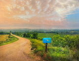 Blue Mailbox Photo Print by Hallie Bear