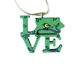 Dubuque Ornament Painted by Lena Olson and Created by Anthony Krier