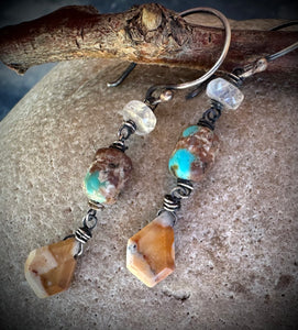 Fawn Stone Earrings by Karen Gilbert