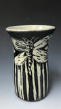 Vase with Butterfly by Nancy Briggs