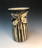 Vase with Butterfly by Nancy Briggs