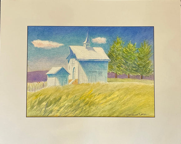 Fresh Country Air Original Watercolor by JoAnne Hauser Warren