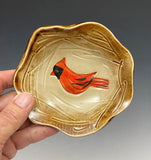 Cardinal Little Nest Bowl by Bluegill Pottery