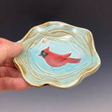 Cardinal Little Nest Bowl by Bluegill Pottery