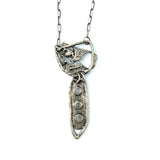 Scrappy Silver Necklace by Amber Carlin
