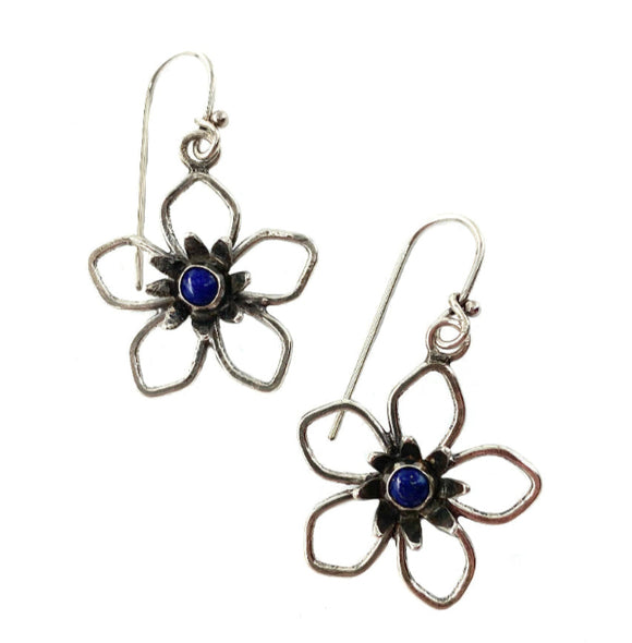 Lapis Flower Earrings by Ali Kauss