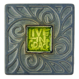 Live In Grace Coaster by Macone Clay