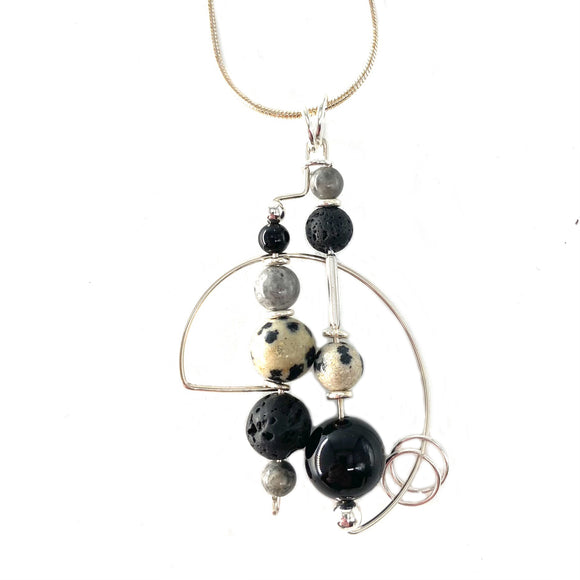 Balance Necklace - Black Goes With Everything by Brian Watson