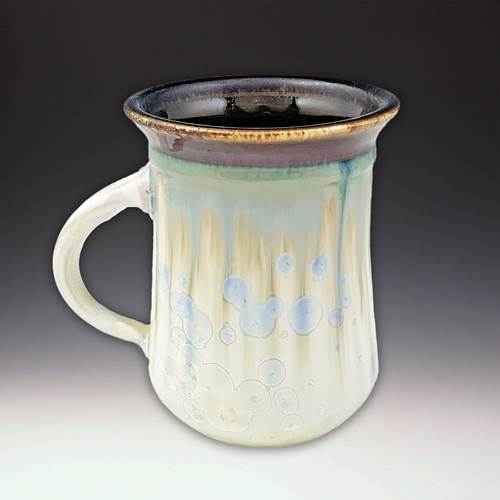 Mug - Ivory Dark Olive by Indikoi Pottery