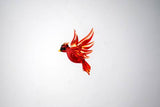 Large Hanging Cardinal by WGK Glass