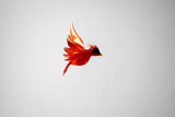 Large Hanging Cardinal by WGK Glass