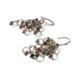 Multi-Interlock Hook Earrings with Stones by MPR Jewelry